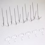 Bild des Stachelbandes und der Haken der Taubenabwehr Florissa