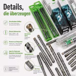 Bild einer Auswahl an SDS-Plus Bohrern Bild einer Auswahl an SDS-Plus Bohrern