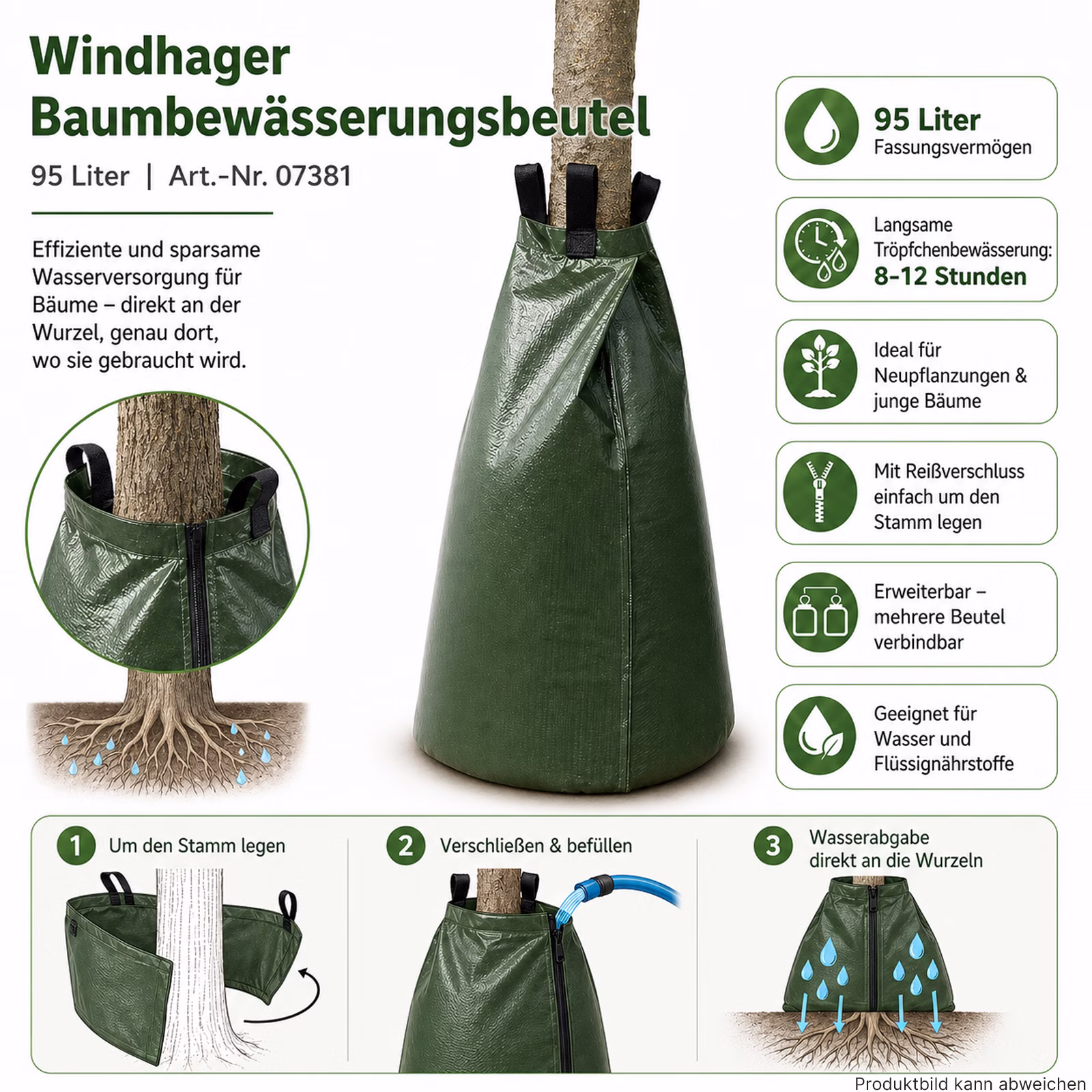 Bild des Windhager Baumbewässerungsbeutels 95 Liter Bild des Windhager Baumbewässerungsbeutels 95 Liter