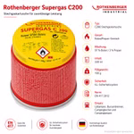 Bild der Rothenberger Supergas C200 Gaskartusche Bild der Rothenberger Supergas C200 Gaskartusche