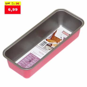 Werbebild einer pink-farbenen Königskuchenform