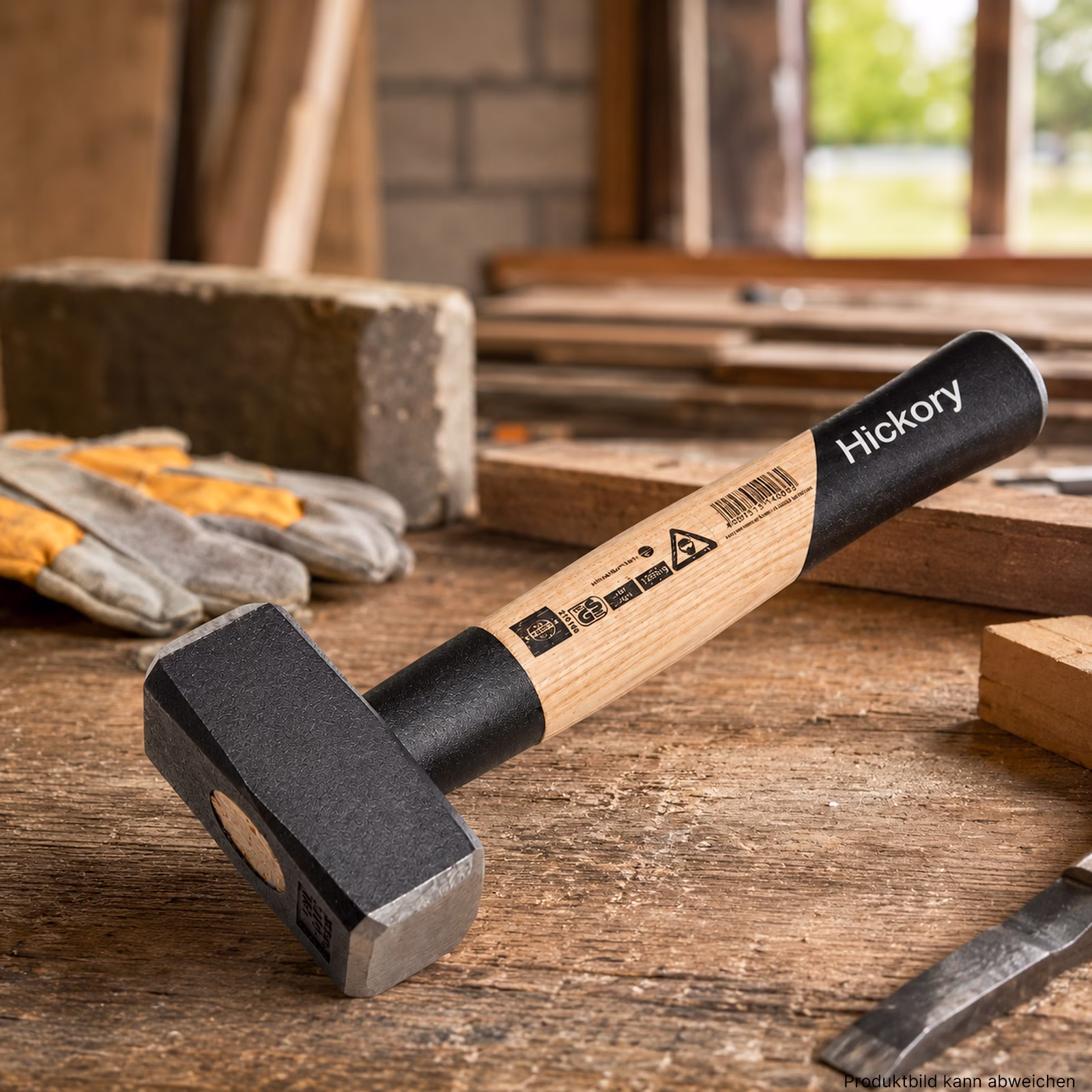 Bild des Fäustels 1250g mit Hickory-Griff Bild des Fäustels 1250g mit Hickory-Griff