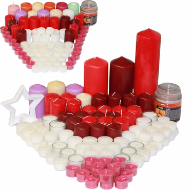 6-10kg Kerzen Stumpenkerzen Teelicht Dekokerzen Wachskerze Kerzenhalter Gala