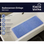 Bild einer Badewanne mit Wanneneinlage Arosa Blau 36x92