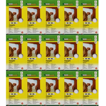 Bild von matrixförmig angeordneten Fliegengitterverpackungen