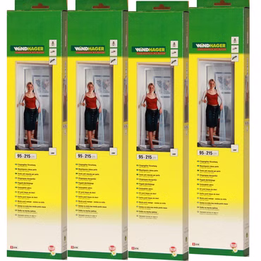 Bild von 4 Verpackungen des Türvorhangs weiß