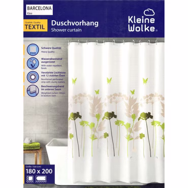 Bild der Verpackung des Duschvorhangs Barcelona