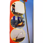 Bild des RoMaxi-Brenners mit Schlauch und Druckregler von Vorne