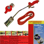 Bild des Brenners mit Regler und Schlauch