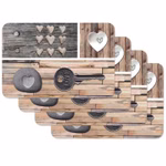 Bild mit übereinanderliegenden Tischsets Key of Love