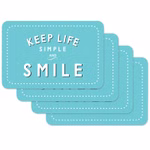 Bild mit übereinanderliegenden Tischsets Smile