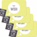 Bild mit übereinanderliegenden Tischsets Wish