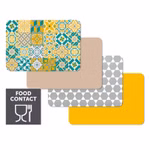 Bild von 4 übereinanderliegenden Tischsets Marrocan Summer