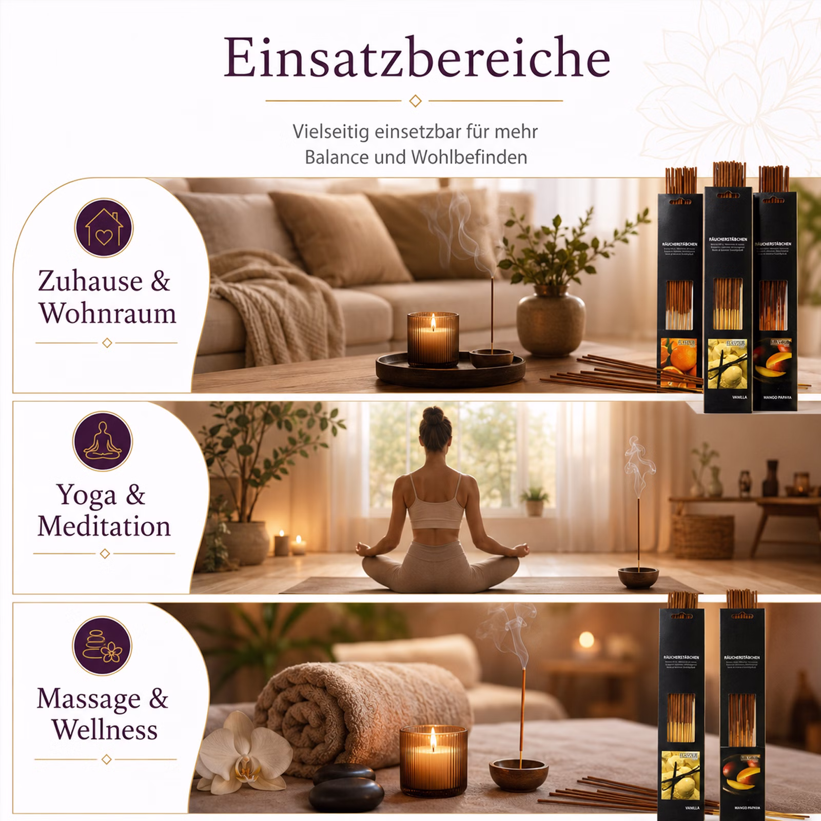 Bild des 300er Stäbchensets an Räucherstäbchen Bild des 300er Stäbchensets an Räucherstäbchen