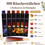 Bild des 300er Stäbchensets an Räucherstäbchen Bild des 300er Stäbchensets an Räucherstäbchen