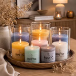 Lifestylebild der Rustic-Kerzen