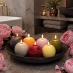 Lifestylebild der Rustic-Kerzen