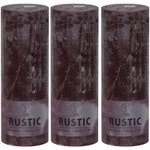 Bild von 3 Rustic Stumpenkerzen in Nerzgrau