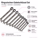 Bild des 10tlg Wiha Ringratschenschlüssels