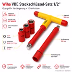 Bild aller Bestandteile des VDE-Stecknuss-Sets Bild aller Bestandteile des VDE-Stecknuss-Sets