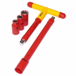 Bild aller Bestandteile des VDE-Stecknuss-Sets