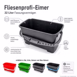 Bild der Kronen Hansa Baueimer in verschiedenen Farben Bild der Kronen Hansa Baueimer in verschiedenen Farben