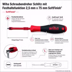 Bild des Wiha SoftFiish Schraubenziehers mit Festhaltefunktion Bild des Wiha SoftFiish Schraubenziehers mit Festhaltefunktion