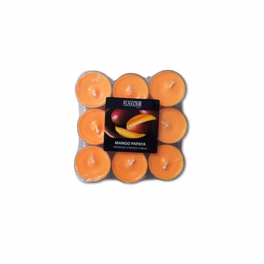 Bild von Flavour Mango-Papaya Teelichterpack oben
