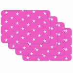 Bild von 4 Tischsets Stars Fuchsia