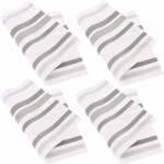 Bild von 4 Tischsets Stripes White