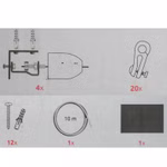 Bild des Windhager Sonnensegel KomplettSets Apfelgrün