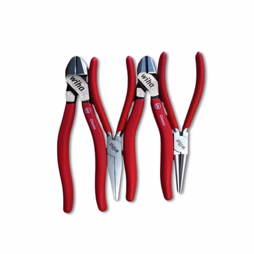 Wiha Zangenset Seitenschneider Flachzange Rundzange Classic 4-teiliges Set