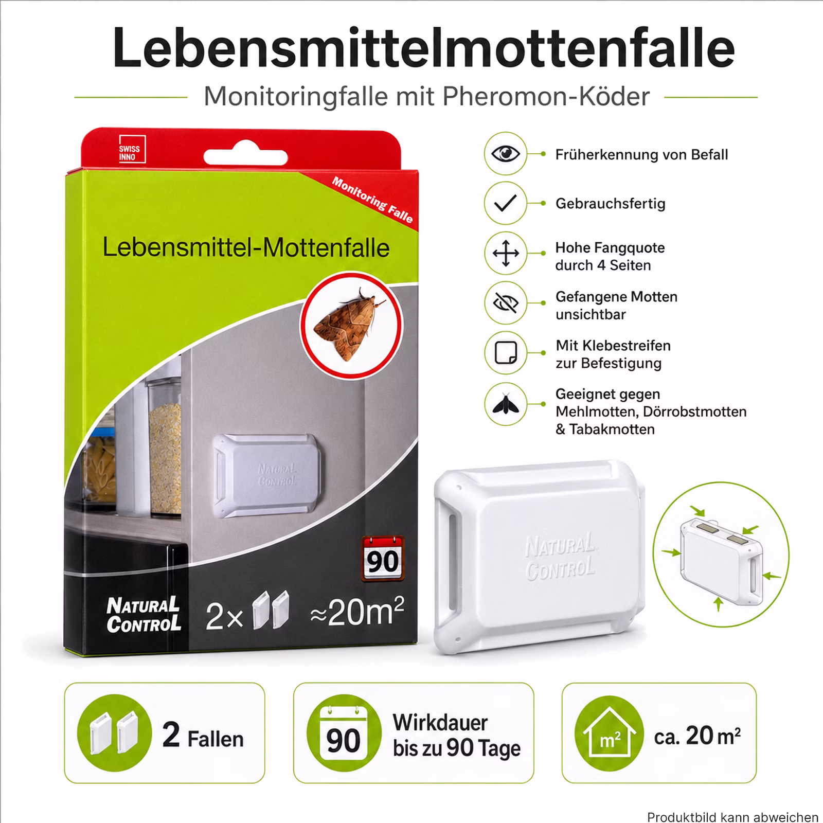 Bild der swissinno Lebensmittel-Mottenfalle Bild der swissinno Lebensmittel-Mottenfalle