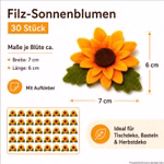 Bild des 30er Packs Streudeko Sonnenblumen Bild des 30er Packs Streudeko Sonnenblumen