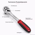 Bild der meister Umschaltratsche 1/2 Zoll Bild der meister Umschaltratsche 1/2 Zoll