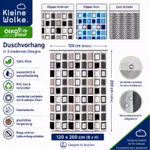 Bild der KleineWolke Duschvorhänge PEVA Clipper Zack Bild der KleineWolke Duschvorhänge PEVA Clipper Zack