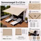 Bild des Bluefrog Sonnensegels 3x2,5m Bild des Bluefrog Sonnensegels 3x2,5m