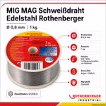 Bild des Rothenberger Edelstahl Schweissdrahts