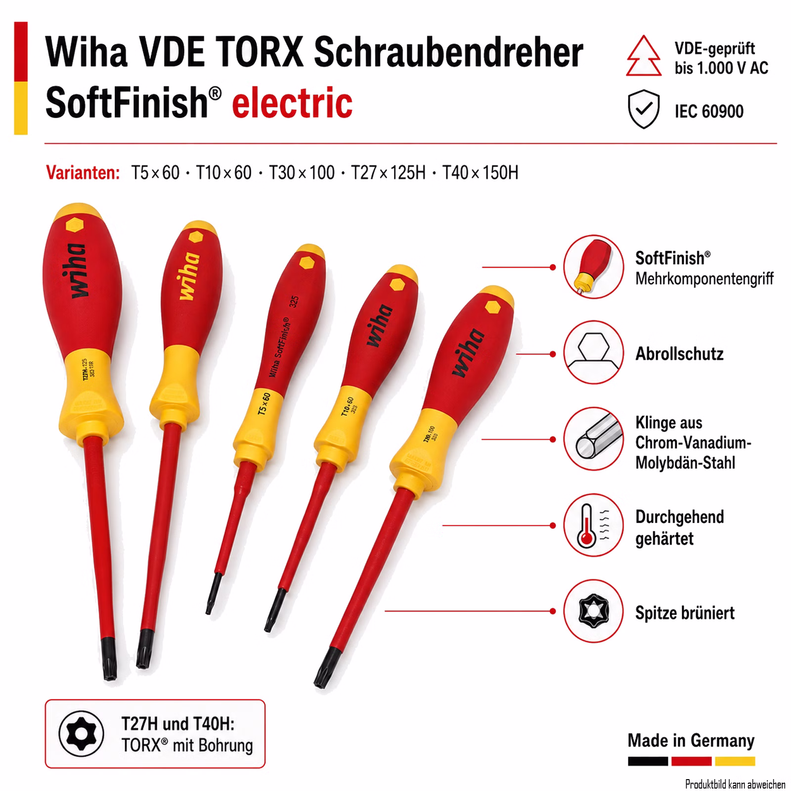 Bild der Wiha SoftFinish Torx Schraubendreher Bild der Wiha SoftFinish Torx Schraubendreher