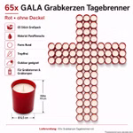 Bild des 65-teiligen Gala Grablichterpacks