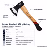Bild des Meister Handbeils 600g