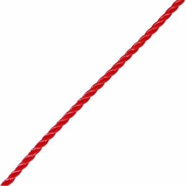 PP-Seil 3-schäftig rot 6mm