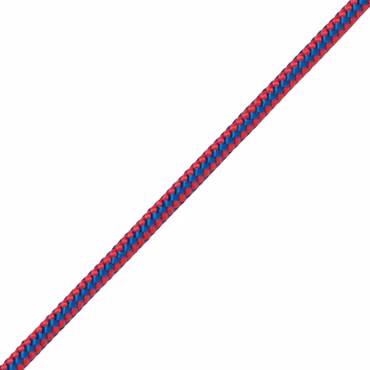 PP-Seil 8mm 16fach geflochten rot-blau