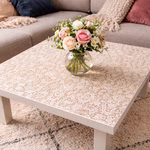 Bild der Tischdecke Paradiso Aurora auf dem Tisch liegend