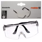 Bilder der Schutzbrille mit Etikett