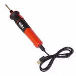 Bild des Weller Lötkolben mit angeschlossenem Ladekabel
