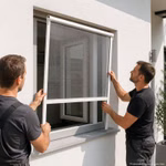 Bild des Windhager Fliegengitterrollos MosquitoStop 160x160 weiß