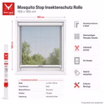 Bild des Windhager Fliegengitterrollos MosquitoStop 160x160 weiß