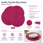 Bild der Windhager Venilia Tischsets Rund Berry 38 cm