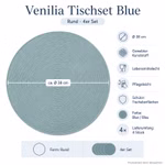 Bild der Windhager Venilia Tischsets Blau 38cm Rund